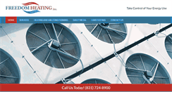 Desktop Screenshot of freedomheating.com